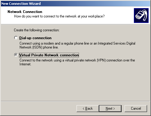 New Connection Wizard